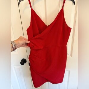 Gianni Bini Red One-Shoulder Cocktail Dress